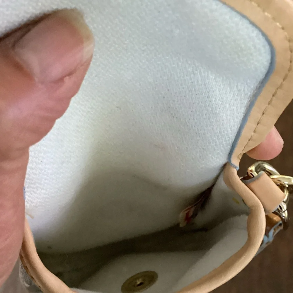 Dooney & Bourke Blue Multicolor Wristlet Phone Case